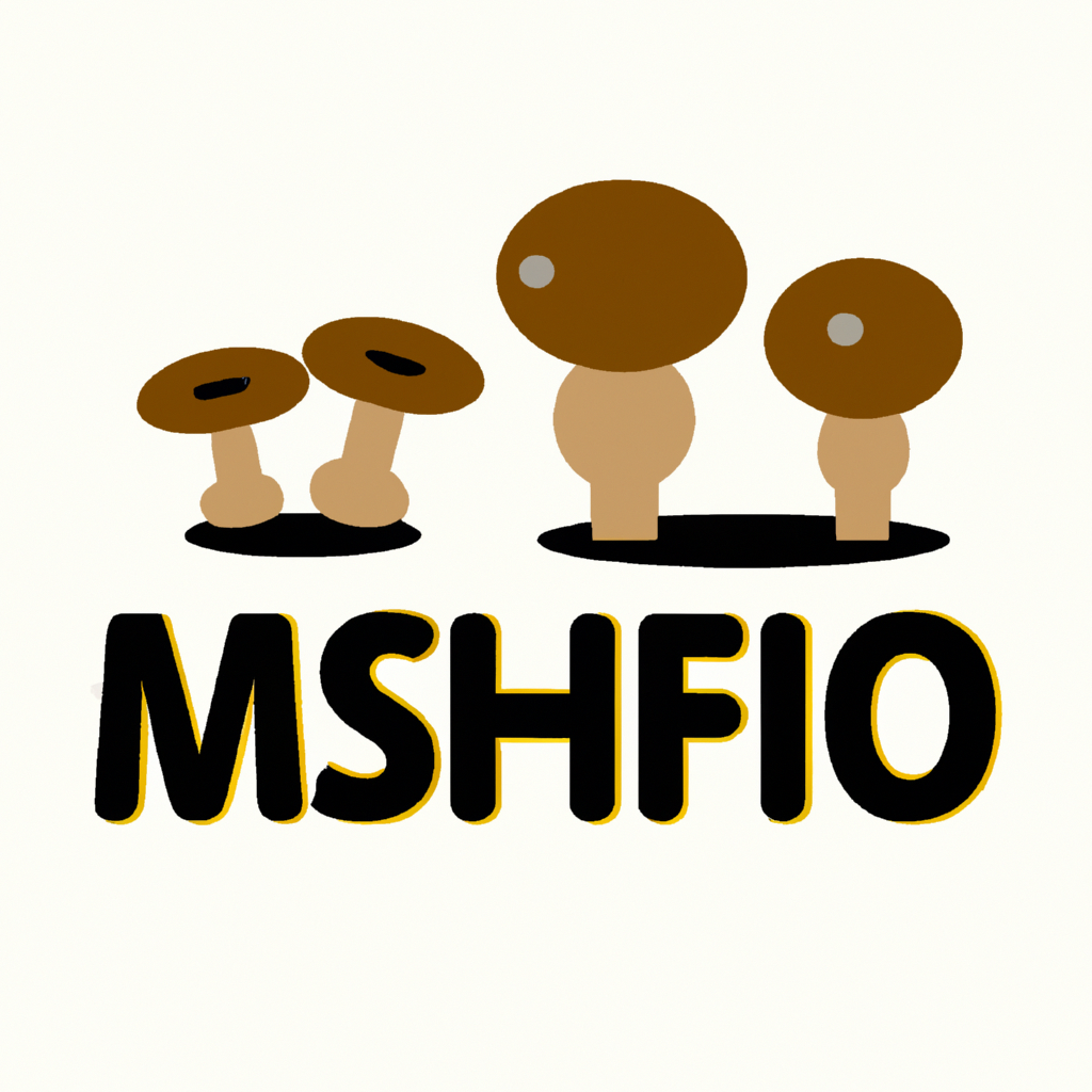 Логотип с иллюстрацией для магазина по продаже мухоморов для микродозинга